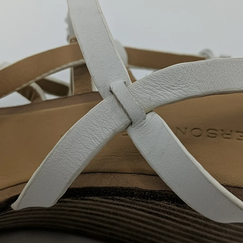 NWT SIGERSON MORRISON Leather Strappy Wedge Sandal